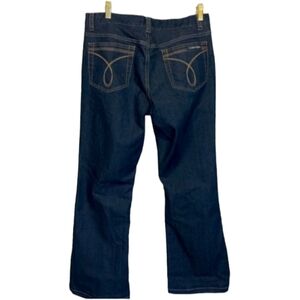 Women's Calvin Klein Jeans mid rise flare dark wash size 14w